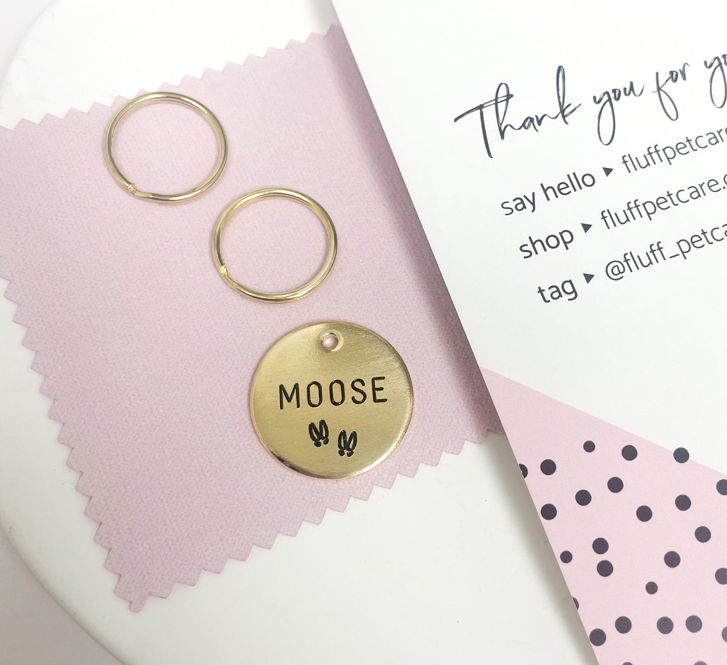Personalized Dog Tag - Moose Tracks Design Engraved Dog Tag - Cat ID Tag - Dog Collar Tag - Custom Dog Tag - Pet ID Tag - Pet Name Tag - Dog Tag - Moose Dog Tag - Dog - Pet Accessories