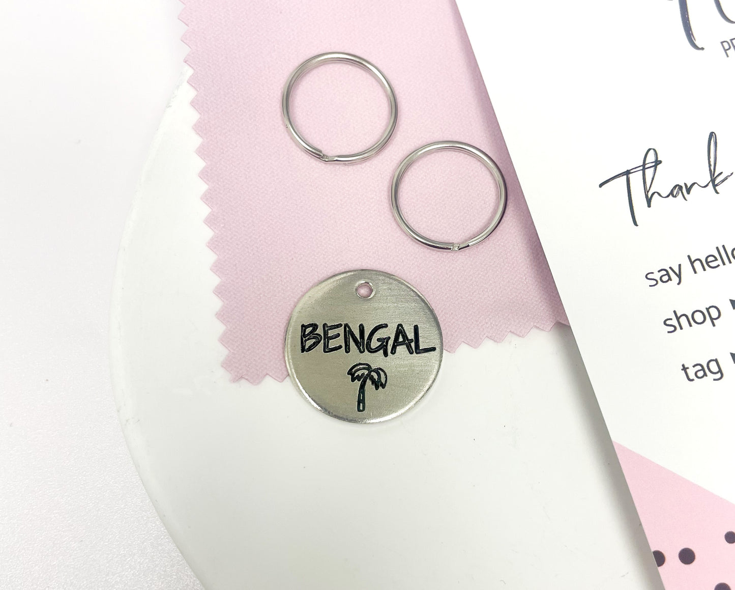 Personalized Dog Tag - Palm Tree Design Engraved Dog Tag - Cat ID Tag - Dog Collar Tag - Custom Dog Tag - Pet ID Tag - Pet Name Tag - Dog Tag - Pet Accessories