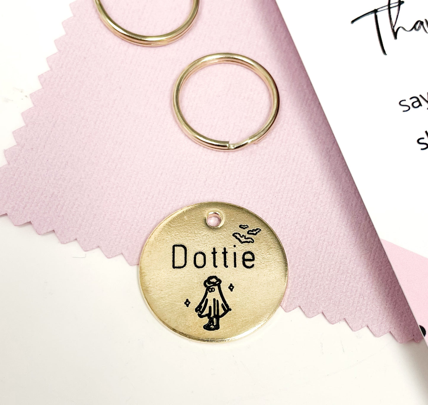Personalized Dog Tag - Ghost Design Engraved Dog Tag - Ghost Design Tag - Cat ID Tag - Dog Collar Tag - Custom Dog Tag - Personalized Tag - Pet ID Tag - Pet Name Tag - Halloween - Spooky