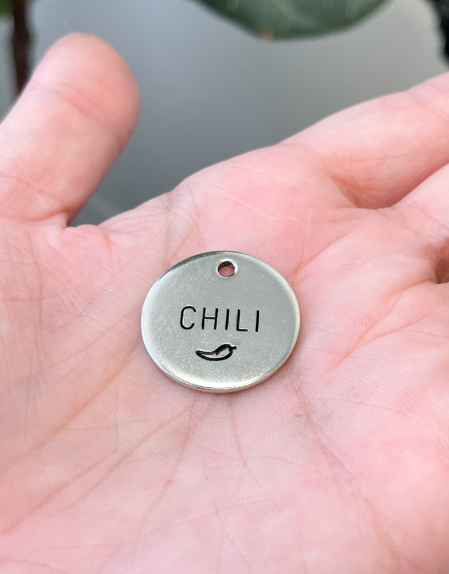 Personalized Dog Tag - Chili Design Engraved Dog Tag - Chili Design Tag - Cat ID Tag - Dog Collar Tag - Custom Dog Tag - Personalized Tag - Pet ID Tag - Pet Name Tag - Spicy - Pepper