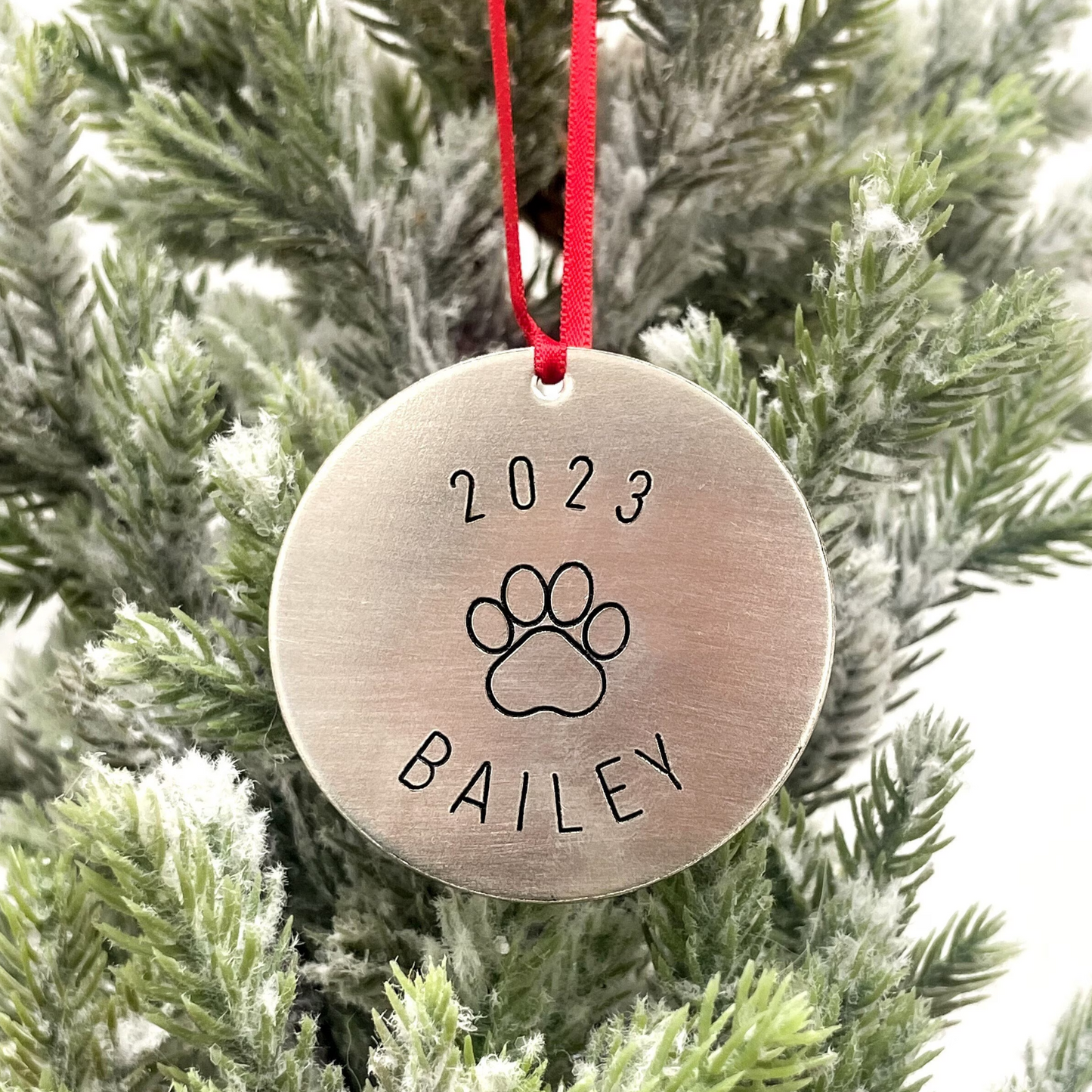 Pet's first Christmas - Dog's first Christmas - Puppy Christmas - Holiday Ornament - Secret Santa Gift - Dog Lover Gift - Dog Ornament