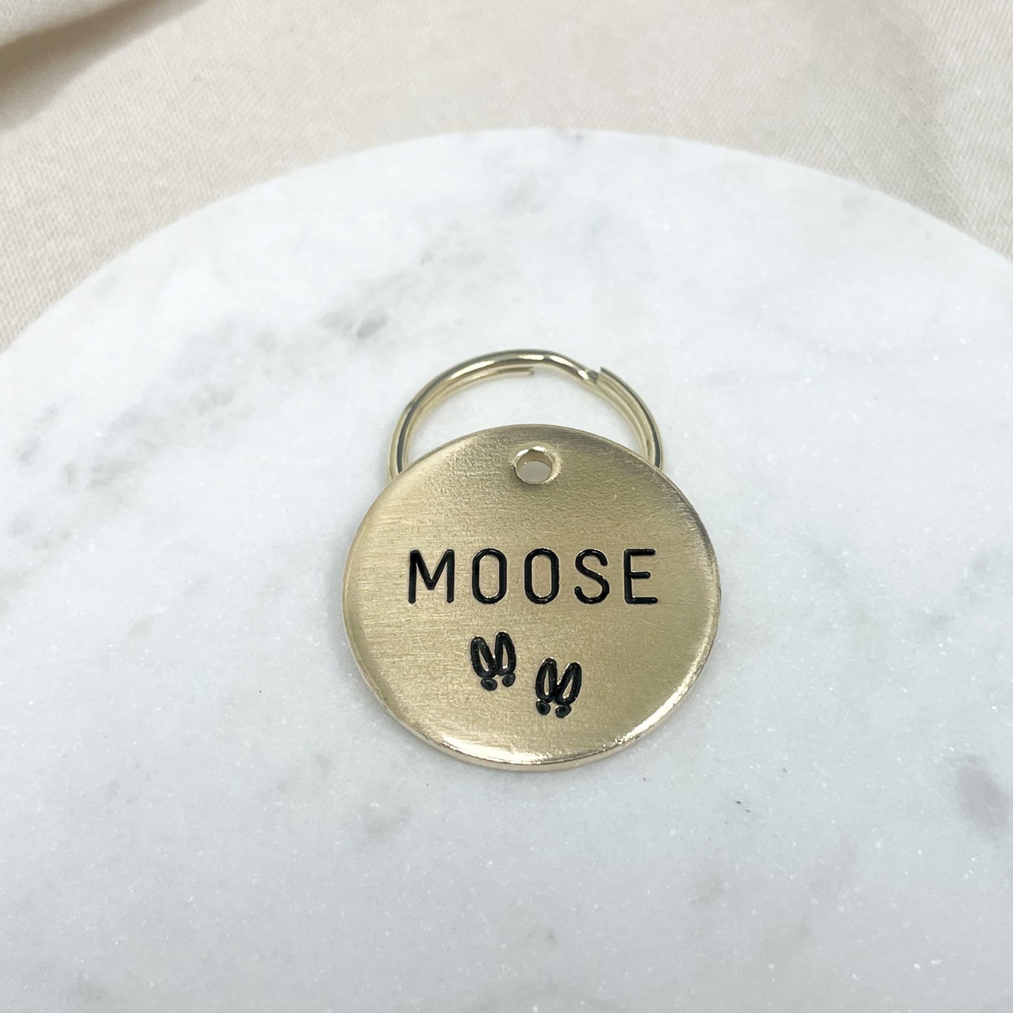 Personalized Dog Tag - Moose Tracks Design Engraved Dog Tag - Cat ID Tag - Dog Collar Tag - Custom Dog Tag - Pet ID Tag - Pet Name Tag - Dog Tag - Moose Dog Tag - Dog - Pet Accessories
