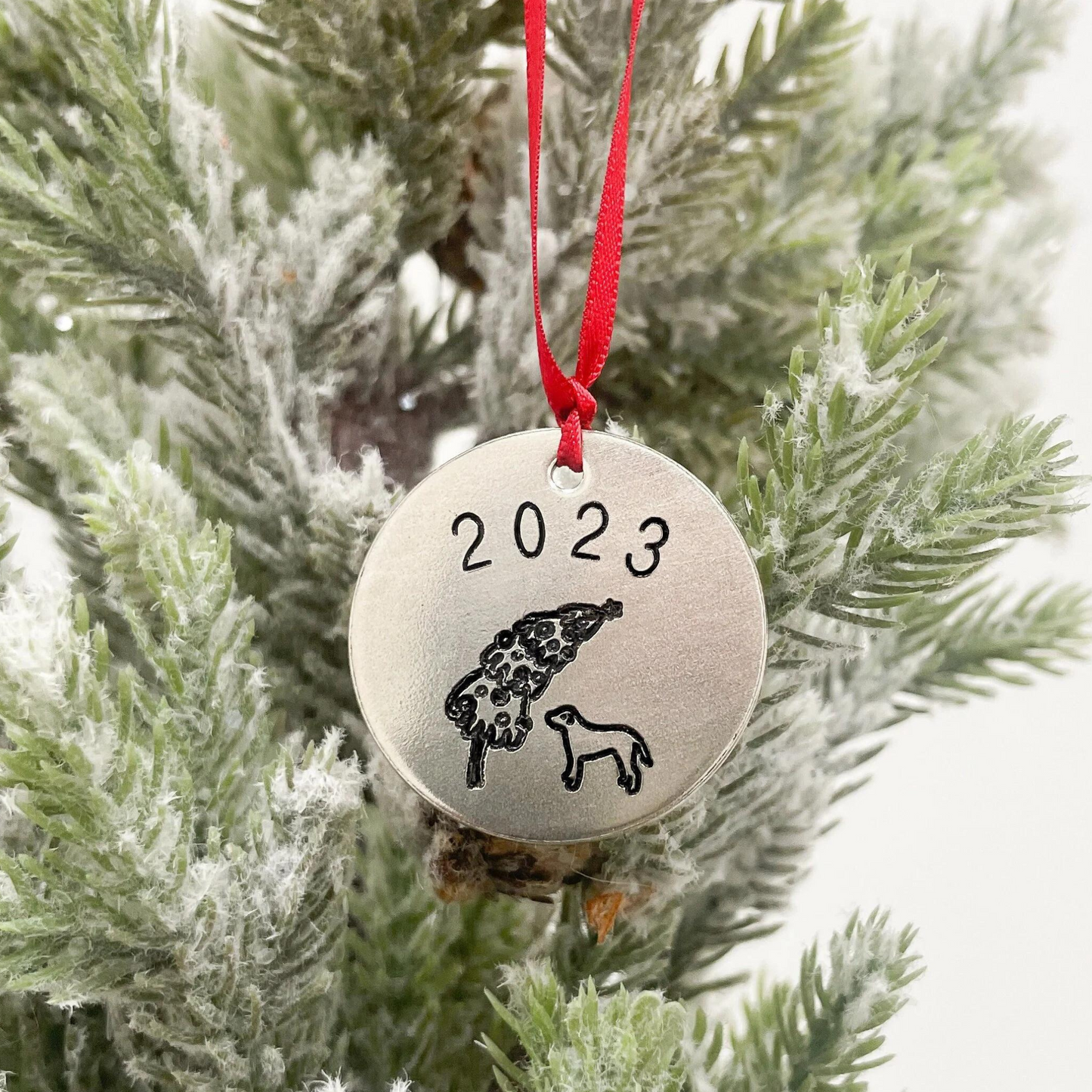 Pet's first Christmas - Dog's first Christmas - Puppy Christmas - Holiday Ornament - Secret Santa Gift - Dog Lover Gift - Dog Ornament
