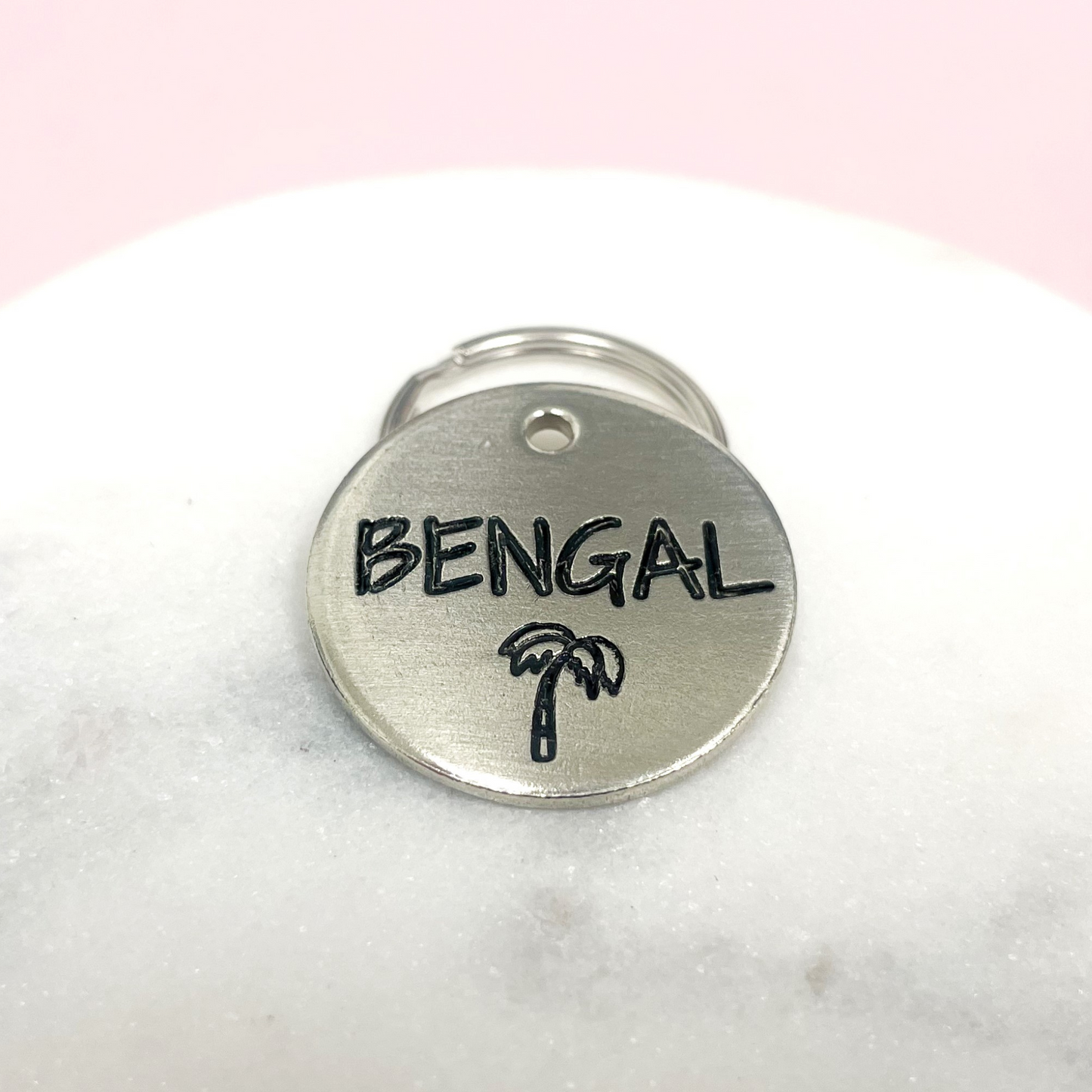 Personalized Dog Tag - Palm Tree Design Engraved Dog Tag - Cat ID Tag - Dog Collar Tag - Custom Dog Tag - Pet ID Tag - Pet Name Tag - Dog Tag - Pet Accessories