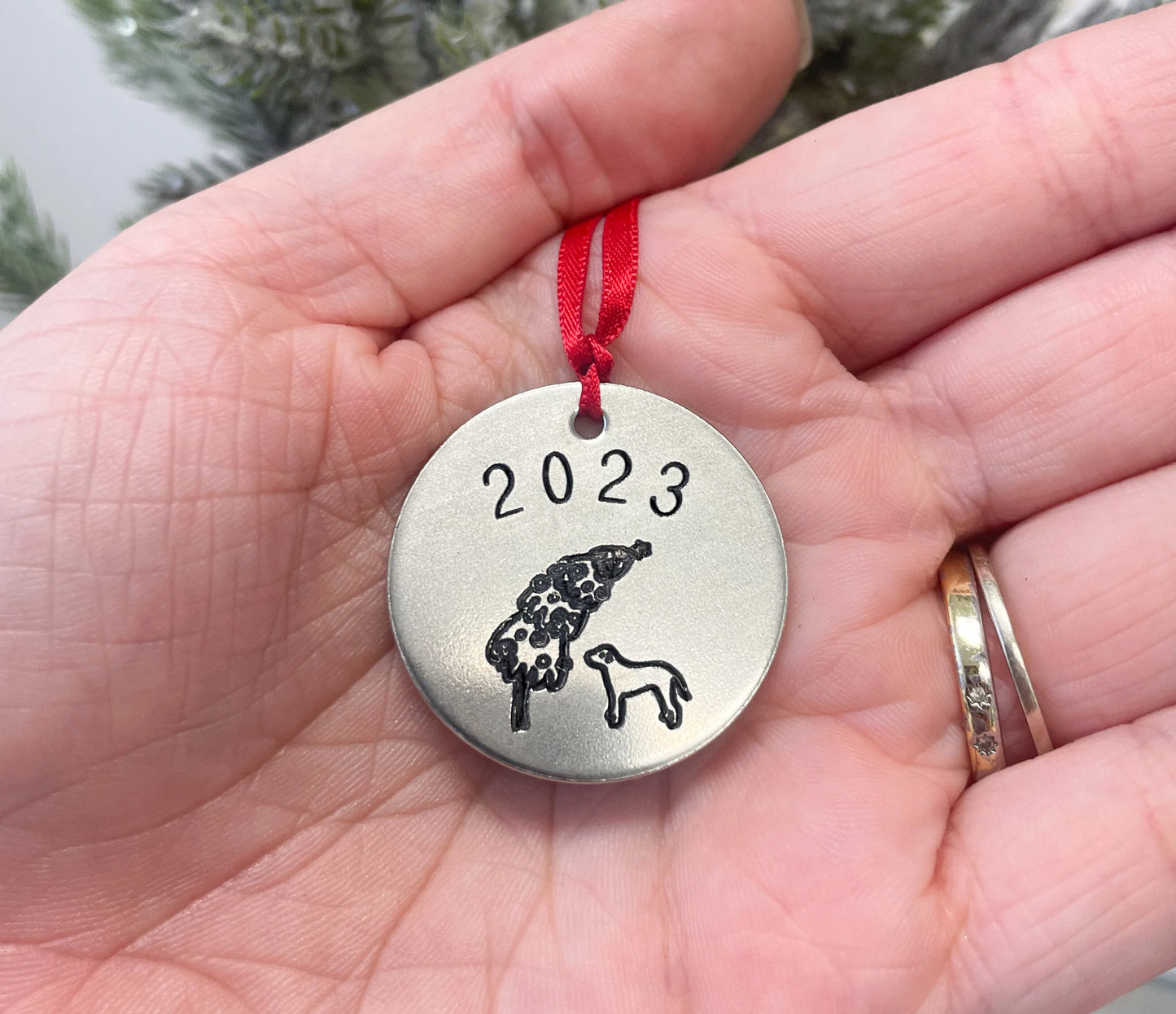 Pet's first Christmas - Dog's first Christmas - Puppy Christmas - Holiday Ornament - Secret Santa Gift - Dog Lover Gift - Dog Ornament
