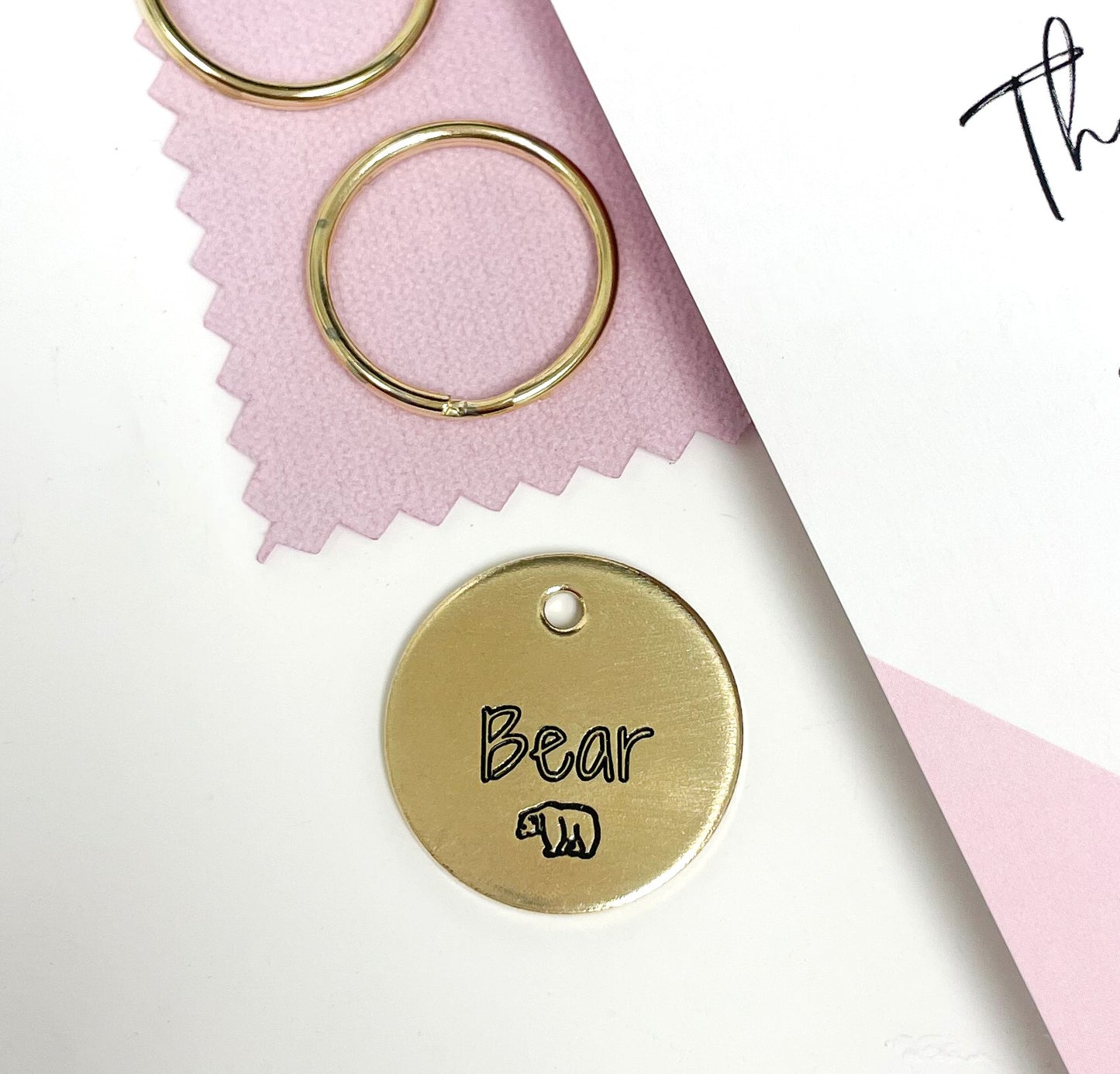 Personalized Dog Tag - Bear Design Engraved Dog Tag - Cat ID Tag - Dog Collar Tag - Custom Dog Tag - Pet ID Tag - Pet Name Tag - Bear Dog Tag - Dog Gear - Dog Accessories - Pet Accessories