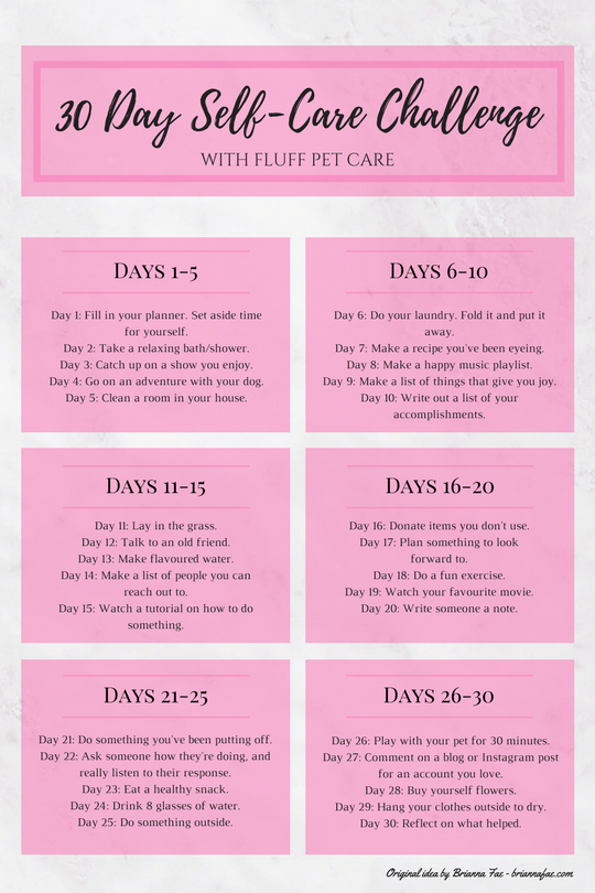 30 Day Self-Care Challenge