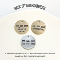 Personalized Dog Tag - Candy Design Engraved Dog Tag - Simple Candy Design Tag - Cat ID Tag - Dog Collar Tag - Custom Dog Tag - Personalized Tag - Pet ID Tag - Pet Name Tag