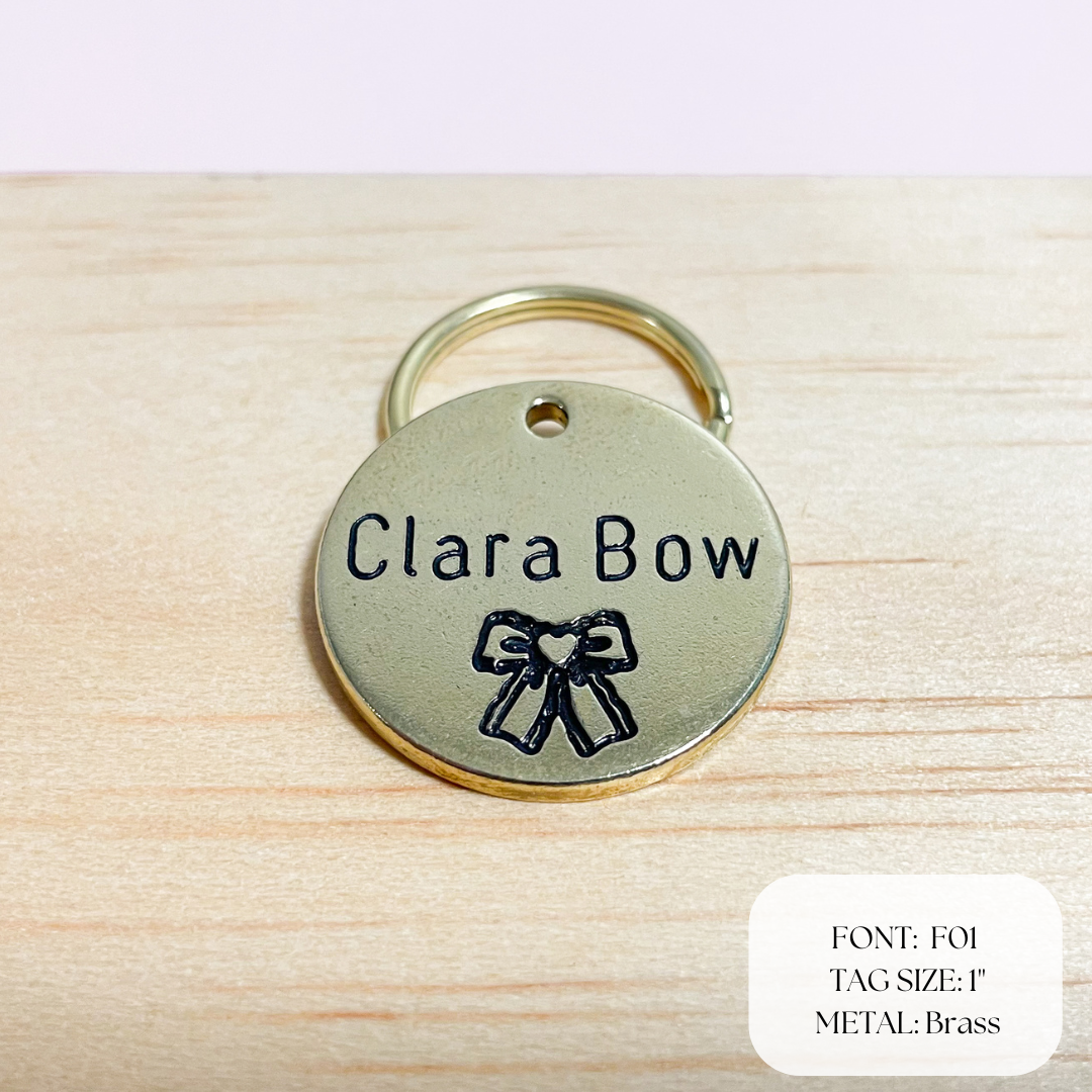 Dog name tag design best sale