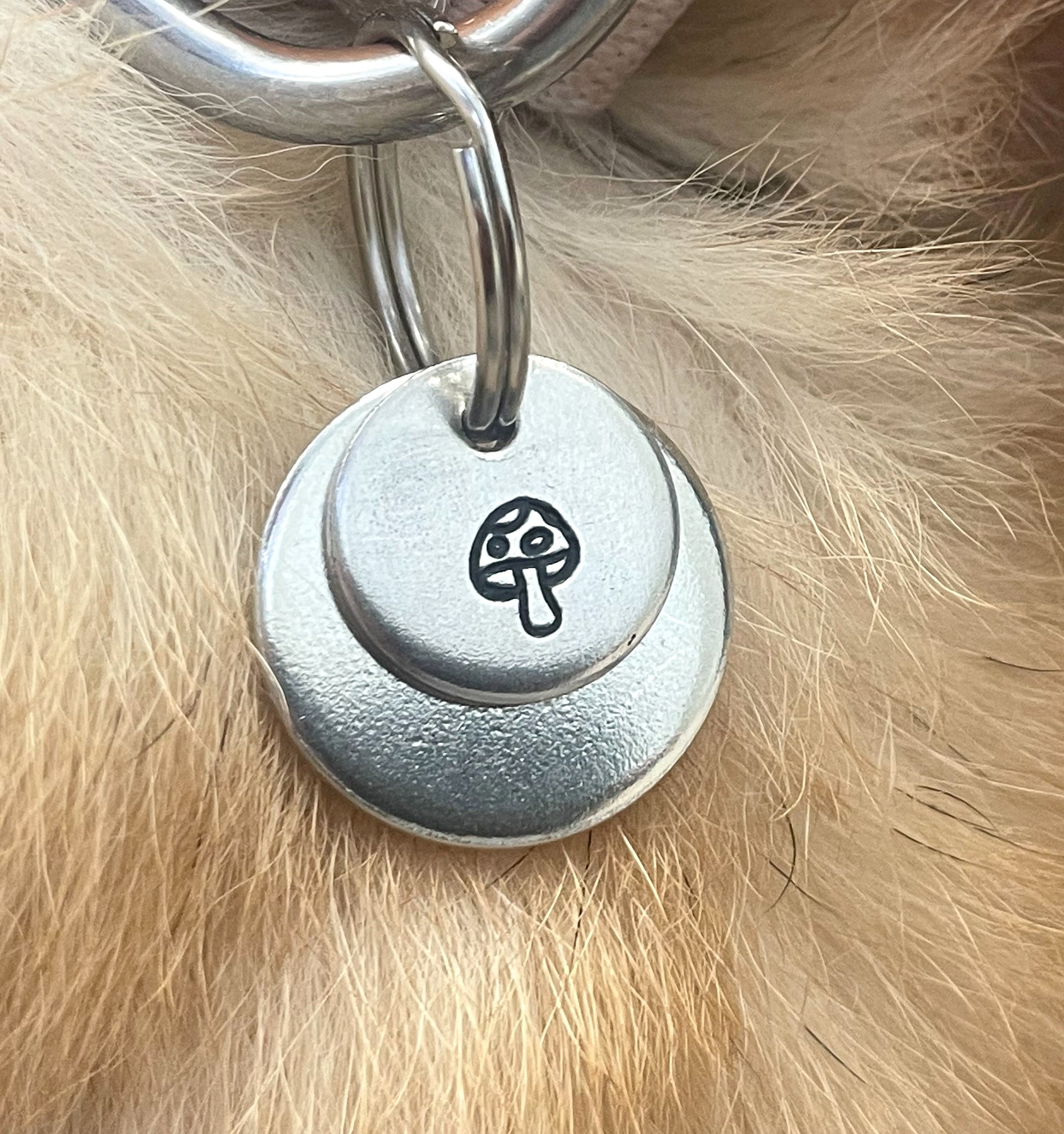 Personalized Dog Collar Charm - Engraved Design - Dog Collar Charm - Nature - Food 