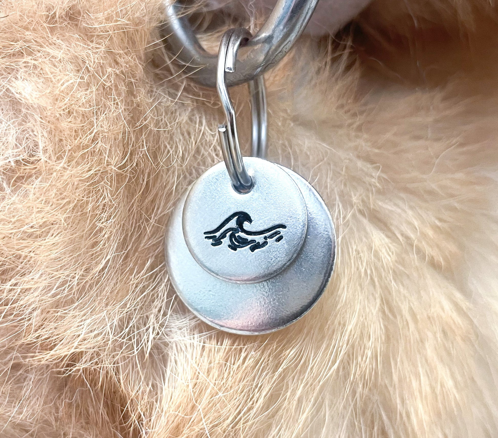 Personalized Dog Collar Charm - Engraved Design - Dog Collar Charm - Nature 