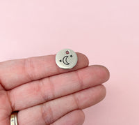 Personalized Dog Collar Charm - Engraved Design - Dog Collar Charm - Moon and Stars - Sky - Space Charm 