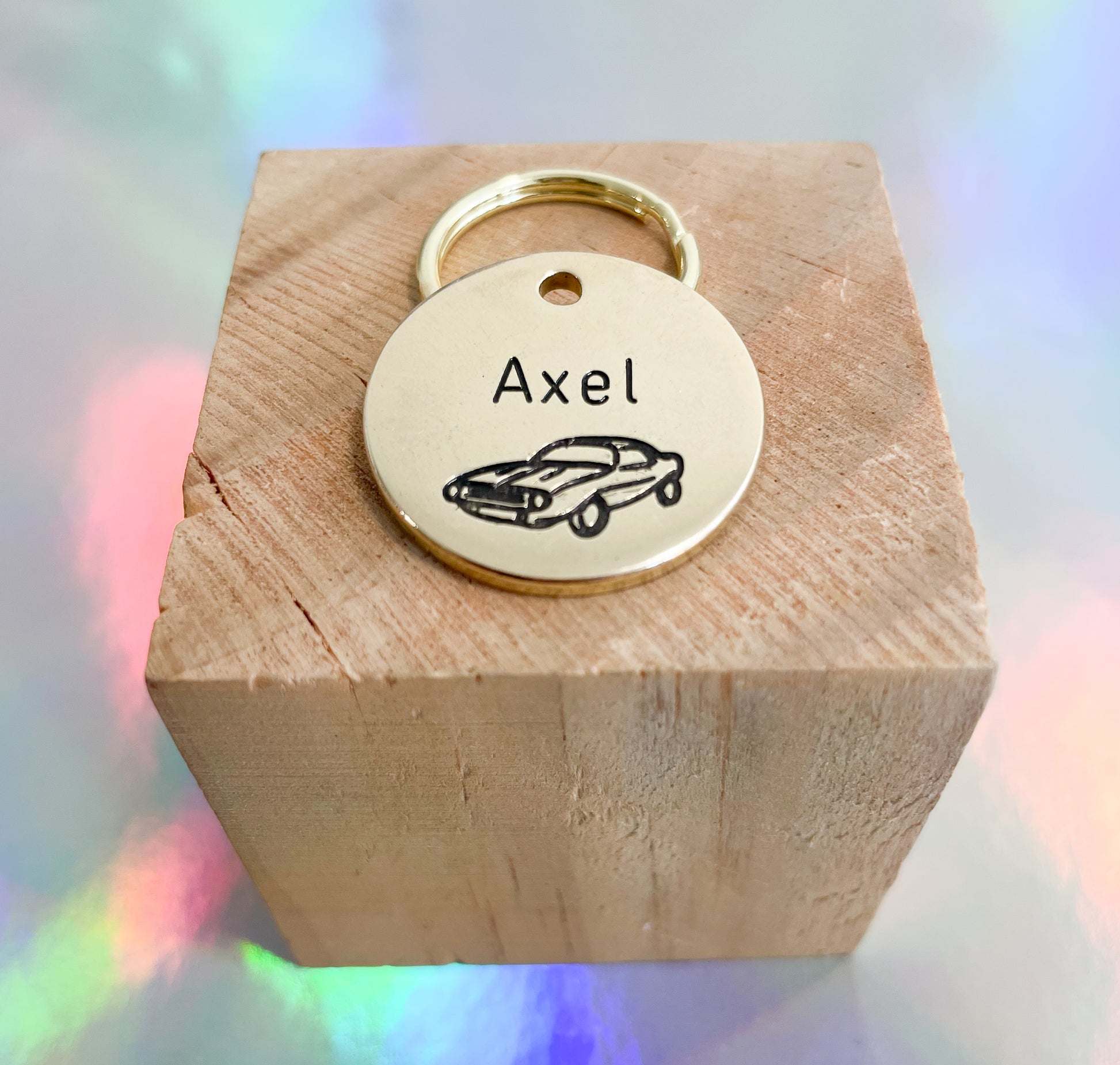 Personalized Dog Tag - Car 
-  Design Engraved Dog Tag - Cat ID Tag - Dog Collar Tag - Custom Dog Tag - Pet ID Tag - Pet Name Tag - Dog Tag - Dog Gear - Dog  - ghosts - Design  - Accessories - Pet Accessories