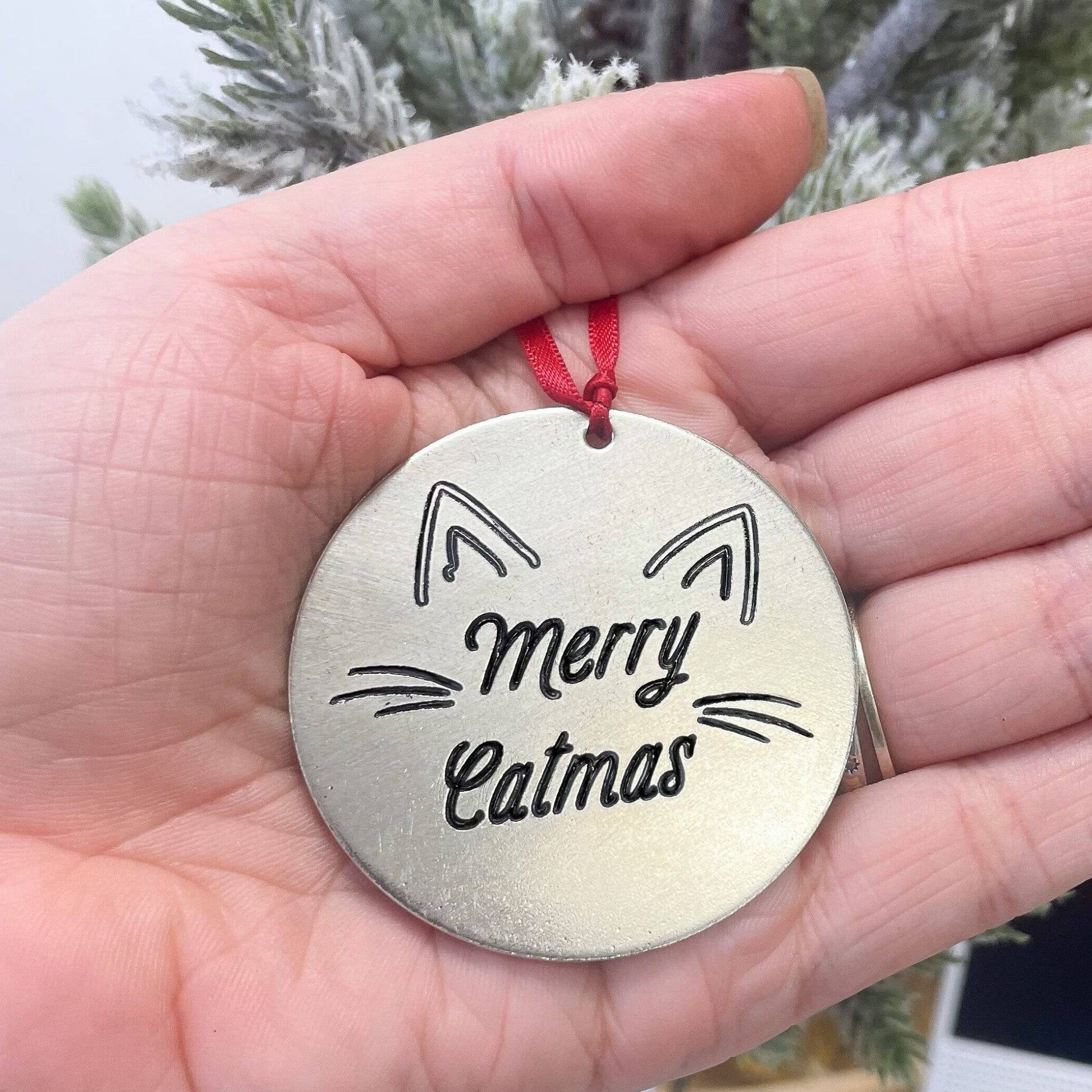 Pet's first Christmas - Cat's first Christmas - Kitten Christmas - Holiday Ornament - Secret Santa Gift - Cat Lover Gift - Cat Ornament 
