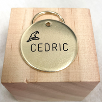 Personalized Dog Tag - Wizard Hat Design Engraved Dog Tag - Top Hat Tag - Cat ID Tag - Dog Collar Tag - Custom Dog Tag - Personalized Tag - Pet ID Tag - Pet Name Tag 