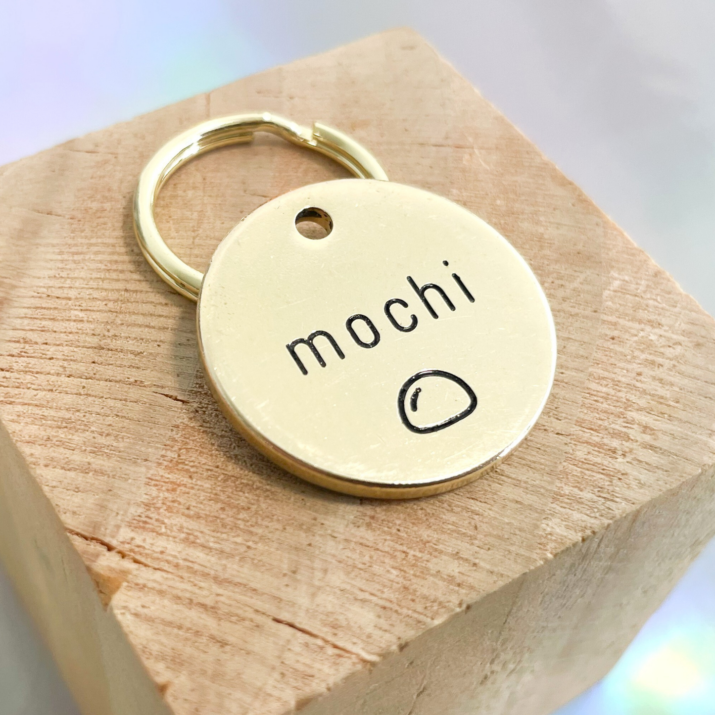 Personalized Dog Tag - mochi 
-  Design Engraved Dog Tag - Cat ID Tag - Dog Collar Tag - Custom Dog Tag - Pet ID Tag - Pet Name Tag - Dog Tag - Dog Gear - Dog  - ghosts - Design  - Accessories - Pet Accessories

