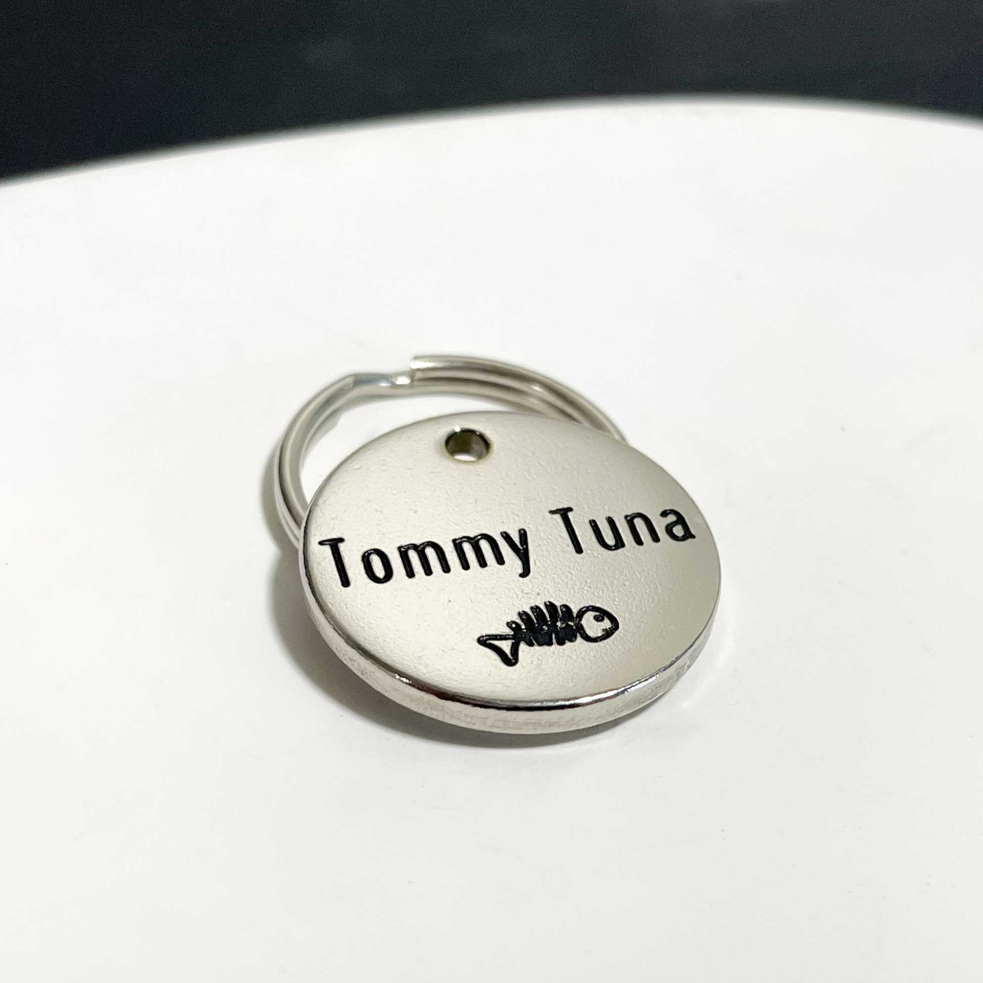 Personalized Dog Tag - fishbone Design Engraved Dog Tag - Cat ID Tag - Dog Collar Tag - Custom Dog Tag - Pet ID Tag - Pet Name Tag - Dog Tag - Dog Gear - Dog  - fish - Design  - Accessories - Pet Accessories