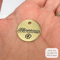 Personalized Dog Tag - Cherry Blossom Dog Tag Design Engraved - Cat ID Tag - Dog Collar Tag - Custom Dog Tag - Personalized Tag - Pet ID Tag - Flower Dog Tag - Cherry Blossom - Flower - Dog Gear - Dog Accessories - Pet Accessories