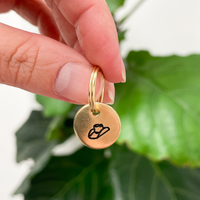 Dog Collar Charm Engraved Tag - Cowboy Hat - Cat Collar Charm - Yellowstone - Gift for Dog Lover - Mini Tag - Collar Charms Dog - Small Tag 