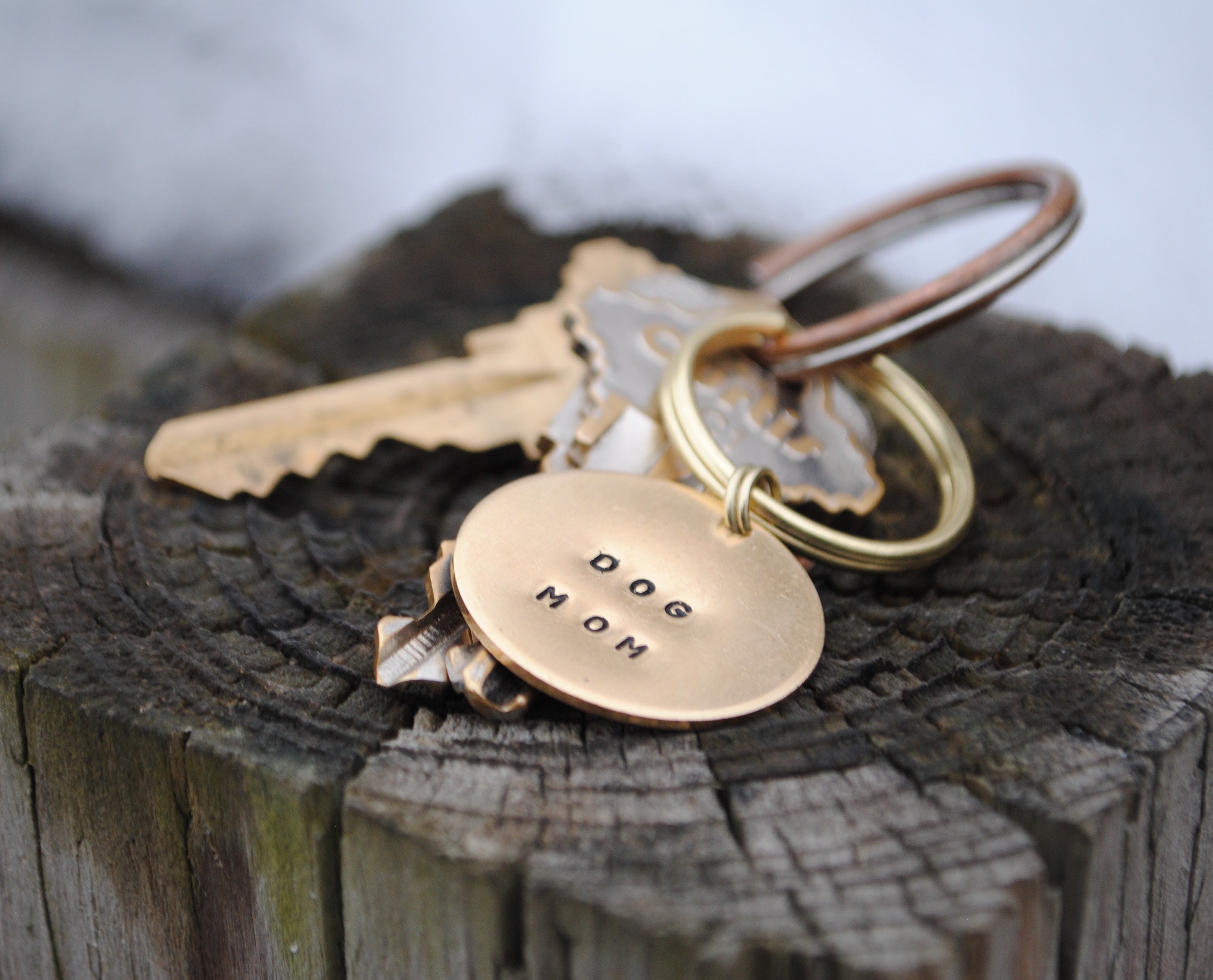 Dog clearance mom keychain