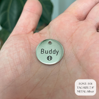 Personalized Dog Tag - Tennis Ball Design Engraved Dog Tag - Cat ID Tag - Dog Collar Tag - Custom Dog Tag - Pet ID Tag - Pet Name Tag - Dog Tag - Dog Gear - Dog Accessories - Pet Accessories - Sports Dog Tag - Sports Fan - Sports Cat Tag