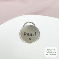 Personalized Dog Tag - Pearl Design Engraved Dog Tag - Cat ID Tag - Dog Collar Tag - Custom Dog Tag - Pet ID Tag - Pet Name Tag - Pearl Dog Tag - Dog Tag - Dog Gear - Dog Accessories - Pet Accessories