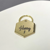 Lightning Bolt Design Engraved Dog Tag - Cat ID Tag - Dog Collar Tag - Custom Tag - Personalized Tag - Pet ID Tag - Pet Name Tag - Harry Tag