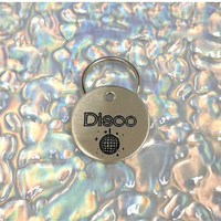 Personalized Dog Tag - Disco Ball Design Engraved Dog Tag - Cat ID Tag - Dog Collar Tag - Custom Dog Tag - Personalized Tag - Pet ID Tag - Pet Name Tag - Dog Gear - Dog Accessories - Pet Accessories - Pet name on front with a disco ball design. Your phone number will be on the back.
