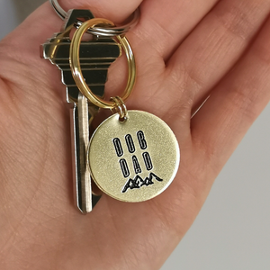 Dog Dad Mountains Keychain - Engraved - Dog Dad Gift - Gift for Him- Gift for Husband - Gift for Couples - Unique Gift - Birthday Gift