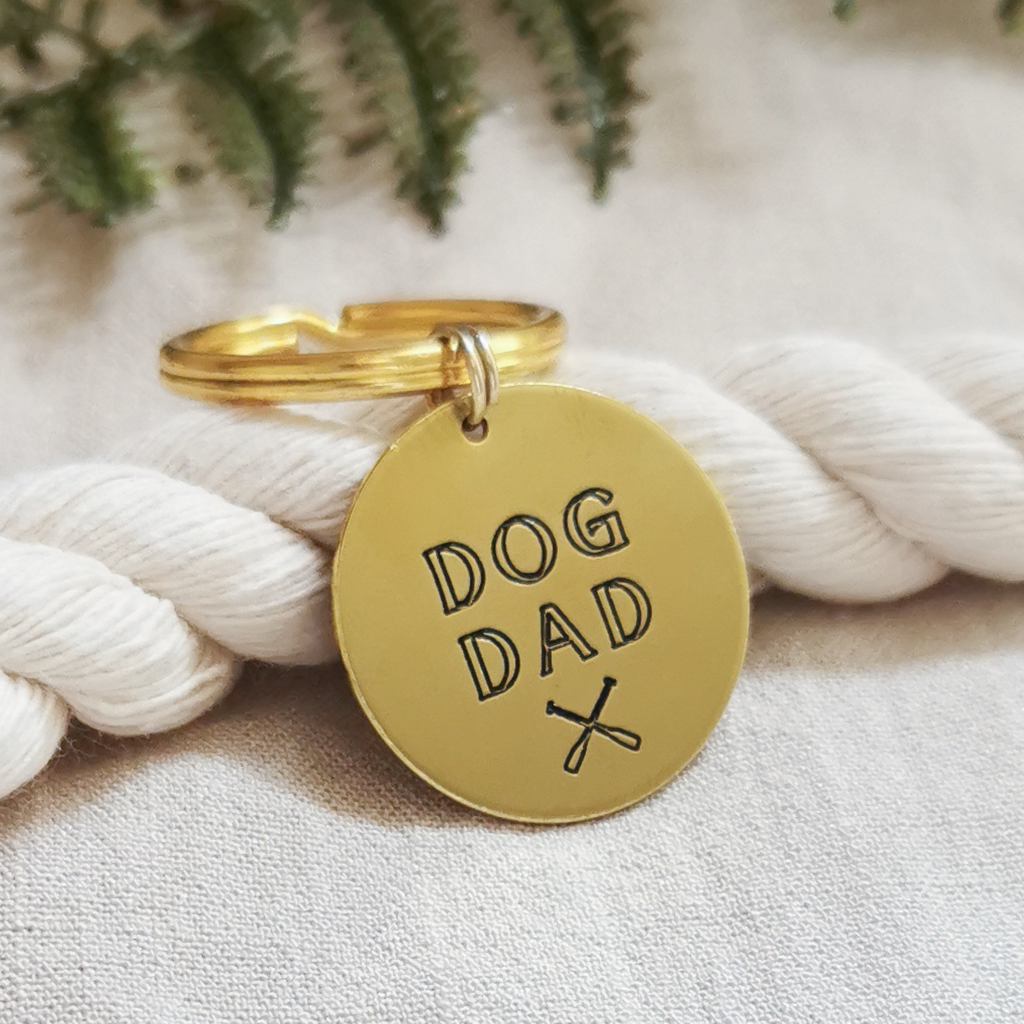 Products Dog Dad Oars Keychain - Engraved - Dog Dad Gift - Gift for Him- Gift for Husband - Gift for Couples - Unique Gift - Birthday Gift