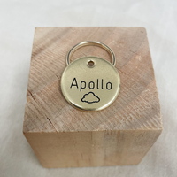 Personalized Dog Tag - Cloud Design Engraved Dog Tag - Cat ID Tag - Dog Collar Tag - Custom Dog Tag - Pet ID Tag - Pet Name Tag - Dog Tag - Dog Gear - Dog Accessories - Pet Accessories