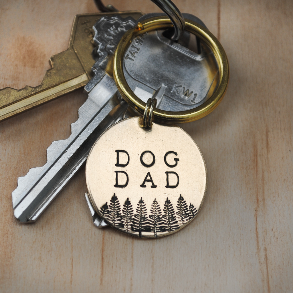 Dog Dad Keychain - Dog Dad Gift - Gift for Him - Pet Parents Gift - Fur Dad - Dog Dad Keytag - Gift for Couples - Cat Dad Gift - Unique Gift