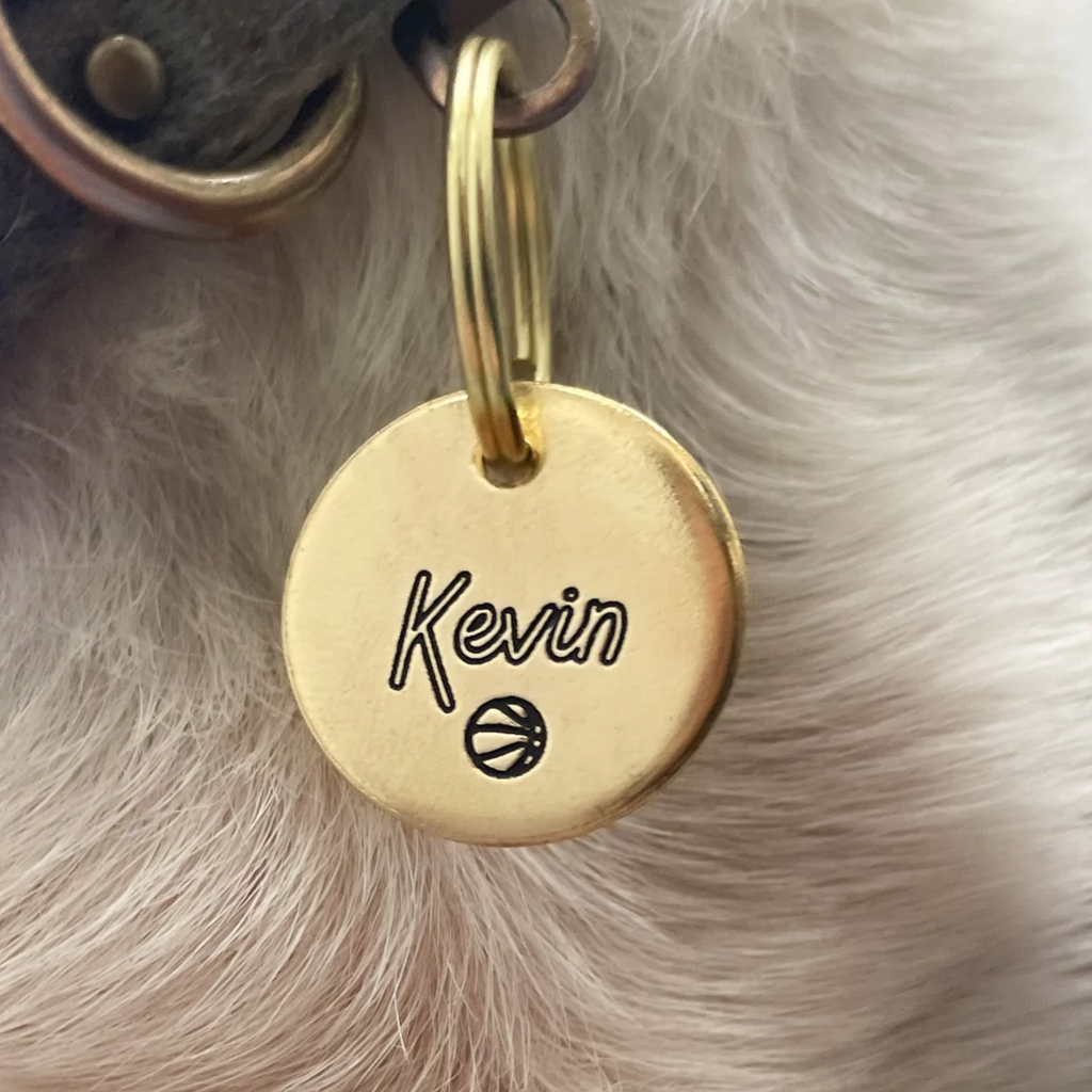 Personalized Dog Tag - Basketball Design Engraved Dog Tag - Cat ID Tag - Dog Collar Tag - Custom Dog Tag - Pet ID Tag - Pet Name Tag - Basketball Dog Tag - Sports Dog Tag - Dog Gear - Dog Accessories - Pet Accessories