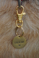pet id tag, hand stamped dog tag, gold dog tag, custom cat tag, hearts dog tag, cute dog tagpet id tag, hand stamped dog tag, gold dog tag, custom cat tag, hearts dog tag, cute dog tag, swivel lobster clip