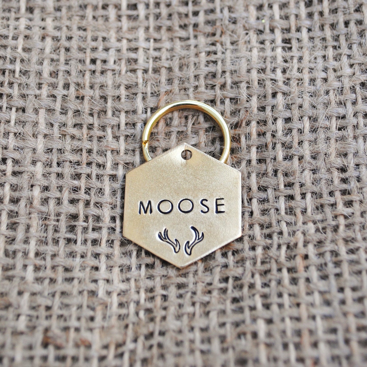 Personalized Dog Tag - Antlers Hand Stamped Dog Tag - Cat Tag - Dog ID Tag - Dog Collar Tag - Custom Dog Tag - Pet ID Tag - Metal Pet Tag - Pet Name Tag - Deer Tag - Moose Dog Tag - Antlers Dog Tag - Dog Gear - Dog Accessories - Pet Accessories