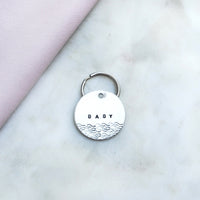 pet id tag, hand stamped dog tag, gold dog tag, custom cat tag, hearts dog tag, cute dog tagpet id tag, hand stamped dog tag, gold dog tag, custom cat tag, waves dog tag, beach dog tag