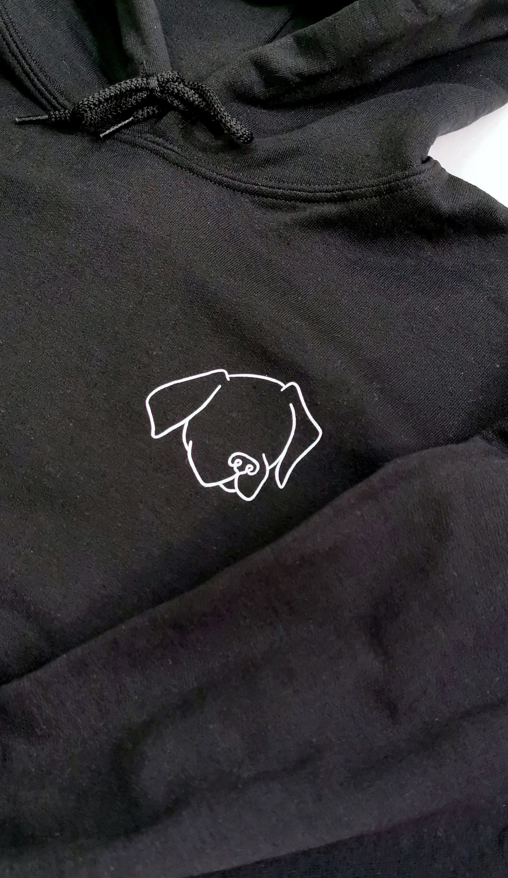 Products Dog Outline Hoodie - Dog Lover Gift - Women's Hoodie - Unisex Gift - Gift for Her - Dog Mom AF - Dog Dad Gift