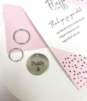 Personalized Dog Tag - Pine Tree Shaker Design Engraved Dog Tag - Cat ID Tag - Dog Collar Tag - Custom Dog Tag - Pet ID Tag - Pet Name Tag - Tree Dog Tag - Nature Themed Dog Tag - Dog Gear - Dog Accessories - Pet Accessories