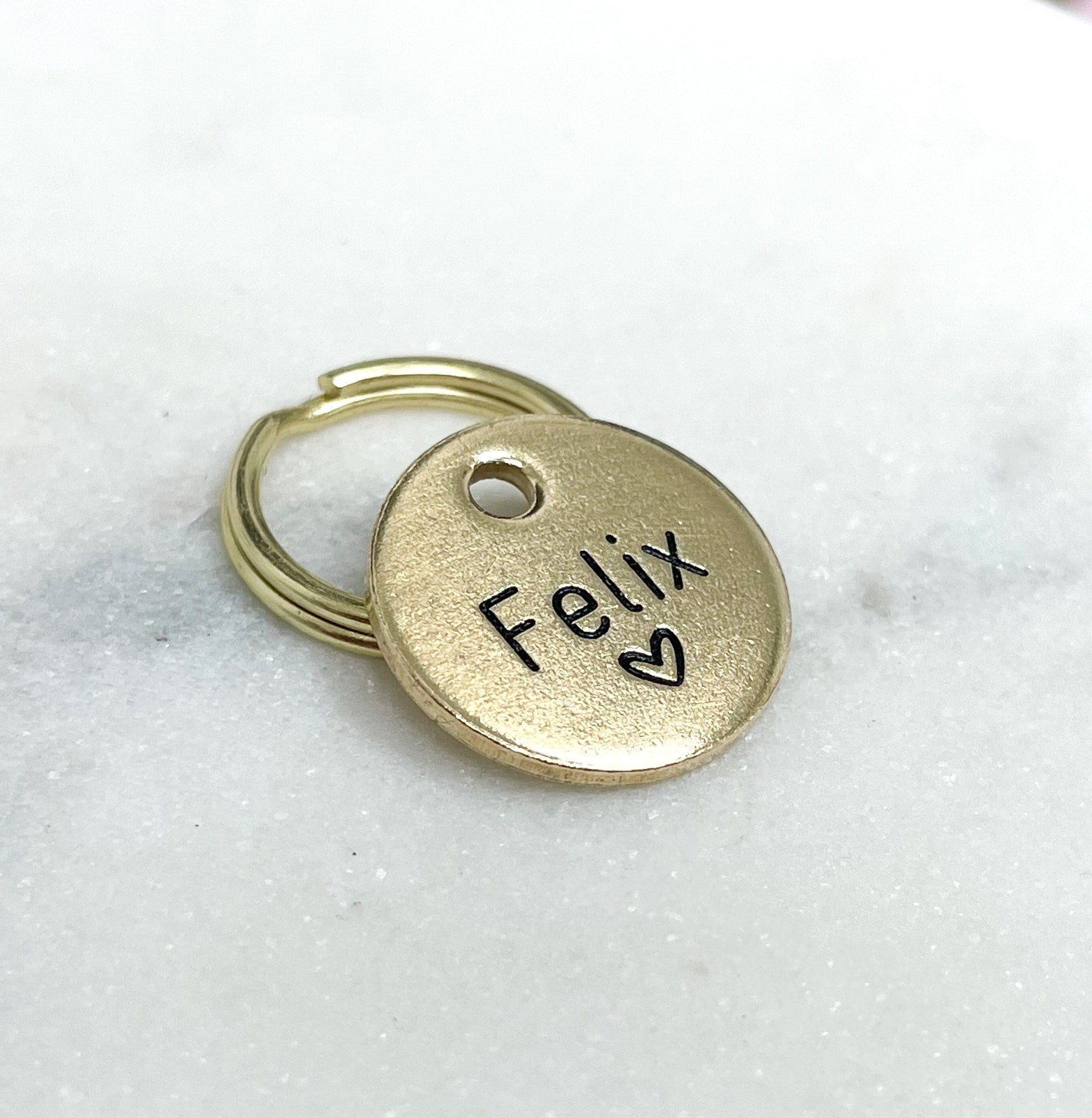 Heart Design Engraved Dog Tag - Simple Engraved Tag - Tiny Dog Tag - Mini Dog Tag - Mini Cat Tag - Tiny Cat Tag - Extra Small Pet tag - Extra Small Dog Tag - Extra Small Cat Tag - Cat ID Tag - Dog Collar Tag - Custom Dog Tag - Personalized Tag - Pet ID Tag - Pet Name Tag 