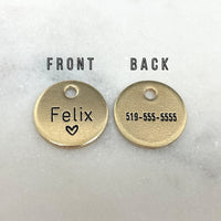 Heart Design Engraved Dog Tag - Simple Engraved Tag - Tiny Dog Tag - Mini Dog Tag - Mini Cat Tag - Tiny Cat Tag - Extra Small Pet tag - Extra Small Dog Tag - Extra Small Cat Tag - Cat ID Tag - Dog Collar Tag - Custom Dog Tag - Personalized Tag - Pet ID Tag - Pet Name Tag 