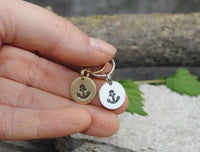 Custom Anchor Hand Stamped Keychain