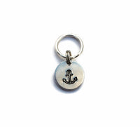 Custom Anchor Hand Stamped Keychain